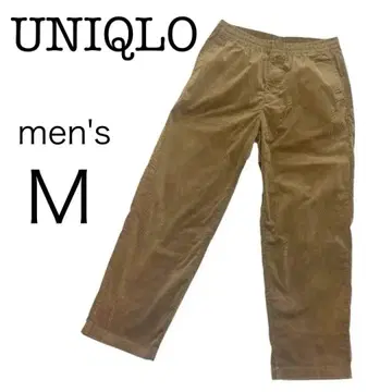 유니클로 코듀로이 이지 앵클 팬츠 M 브라운 남성용