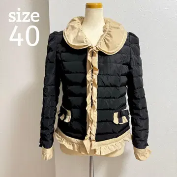 [슈퍼 뷰티] 다운 자켓 40 레이스 리본 프릴