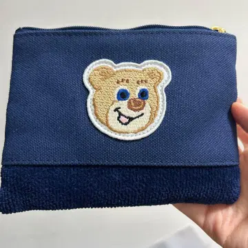 페이 테디 와펜 파우치 네이비