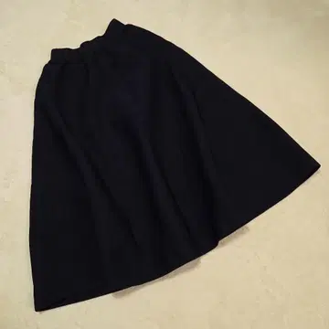 [ PLST ] 네이비 플레어 스커트 A라인