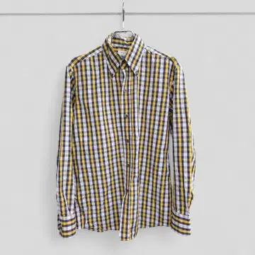 DRIES VAN NOTEN 체크 버튼 다운 셔츠