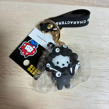 산리오 미야쿠미야쿠 흑백 키링 블랙 포차코