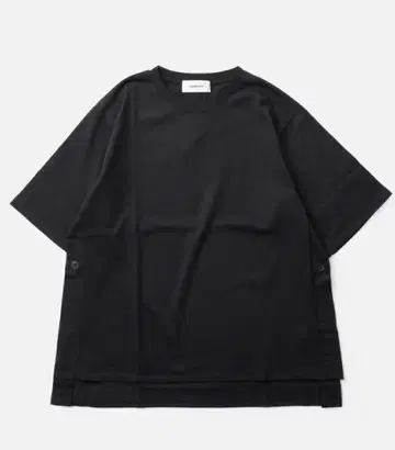 유포릭 euphoric 코튼 저지 사이드 버튼 T셔츠