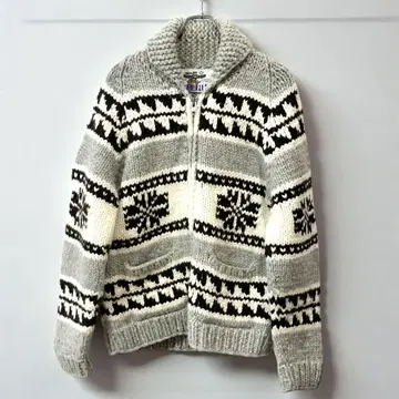 카나타 노르딕 카우친 스웨터 집업 퓨어 울 100%