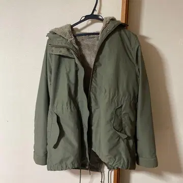 FREAK'S STORE 라이너 포함 모즈 코트 카키