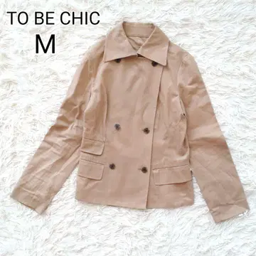 새상품급 [ M ] 투 비 시크 숏 트렌치코트 베이지 아우터