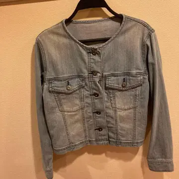 LrdR 라이트 블루 크롭 데님 자켓