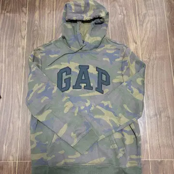 GAP 카모플라쥬 후드 부착 후드티