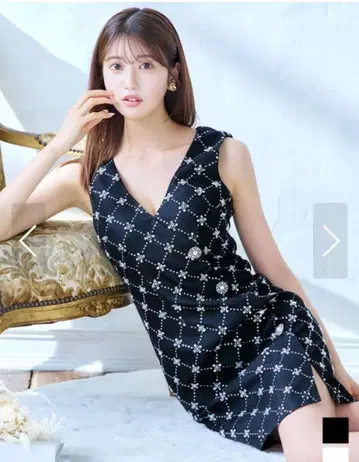 쥬얼스 L 블랙 비쥬 드레스