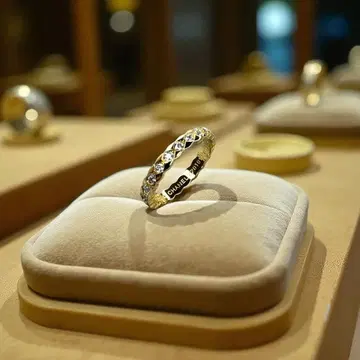 골드 스톤 반지 18호 심플 여리여리 디자인