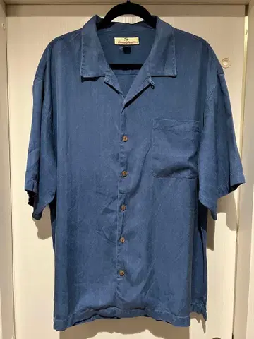 Tommy Bahama 토미 바하마 100% 실크 반팔 셔츠 XL