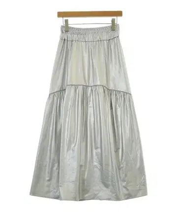 볼륨 개더 롱 스커트