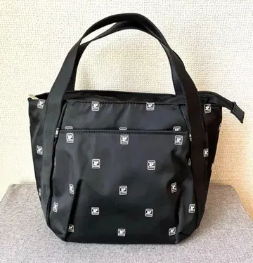 나일론 토트백 블랙 화이트 미사용