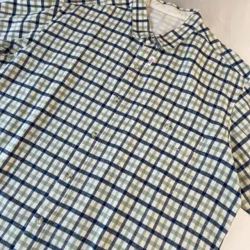 새상품급 파파스 빅 사이즈 긴팔 셔츠 플란넬 셔츠 파자마 셔츠 체크