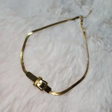 골드 벨트 버클 디자인 목걸이
