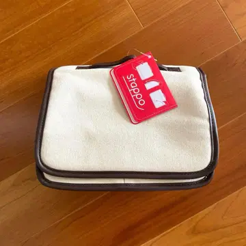 호보니치 수첩 stappo 새상품 캔버스 아이보리 브라운 파우치