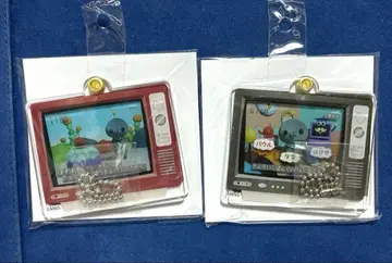 교육 방송 슬라이드 아크릴 키링 2세트