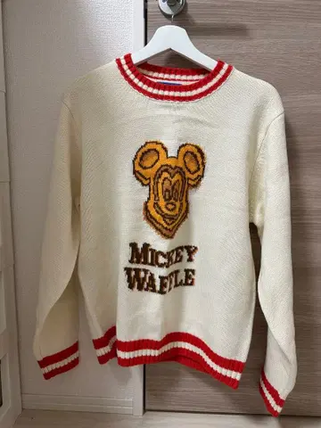 미키마우스 니트 스웨터 긴팔