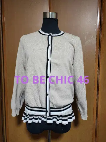 TO BE CHIC 46 베이지 긴팔 니트 앙상블