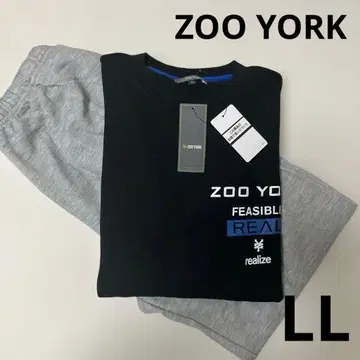 ZOO YORK 남성용 파자마 긴팔 롱 바지 LL