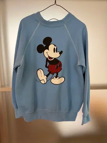 빈티지 미키마우스 스카이블루 트레이닝복
