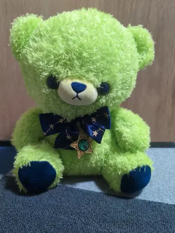 별의 곰돌이 빅 사이즈 봉제 인형 그린 컬러