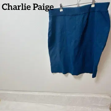새상품급 Charlie Paige [프리] 네이비 타이트 스커트