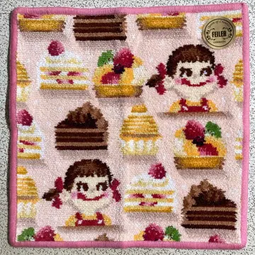 FEILER 페이러 타월 손수건 페코 스마일 케이크 약 25cm