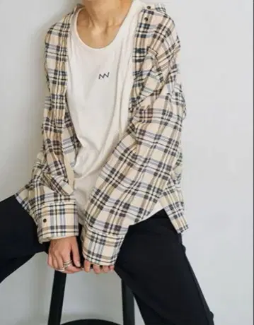 yenn 이엔 체크 셔츠