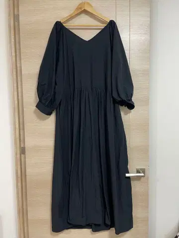 Spick&Span 벌룬 슬리브 롱 원피스