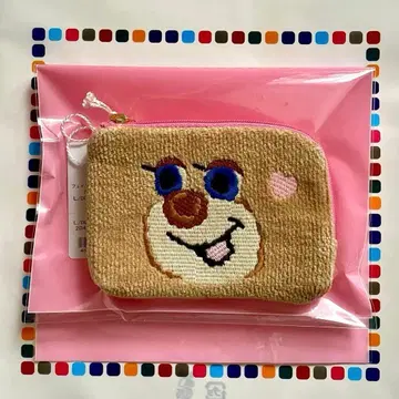 러브러리 도업 테디걸 L자 파우치 러브러리 페이러 미사용 새상품