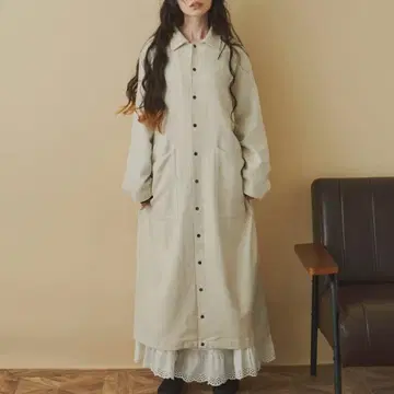 libra cue 2way 린넨 롱 코트 자켓 가디건