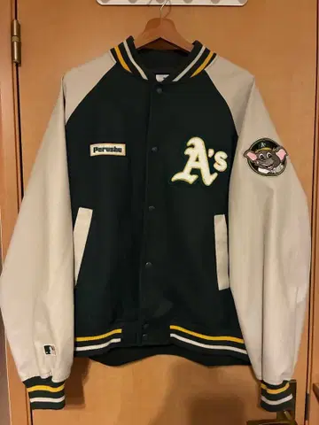 애슬레틱스 바시티 자켓