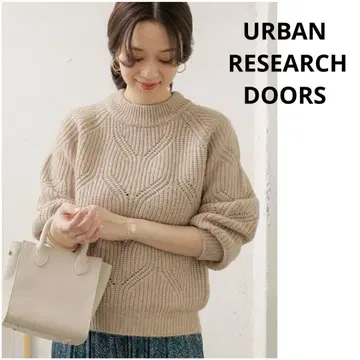 URBAN RESEARCH DOORS 하이넥 아이렛 풀오버