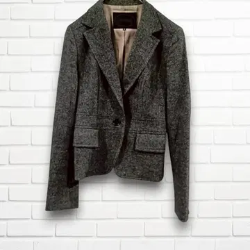 UNTITLED 테일러드 자켓 M 0 믹스 컬러 캐시미어 혼방