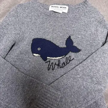 MUVEIL WORK 고래 자수 니트