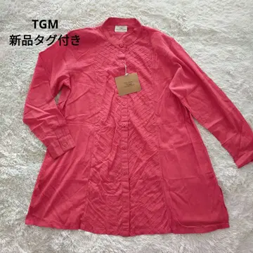 TGM 코튼 100% 튜닉 로즈 핑크 F 택 포함 새상품