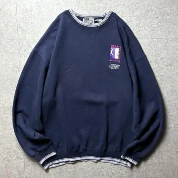 TURN KEY 원포인트 자수 미국협회 아메카지 네이비 L