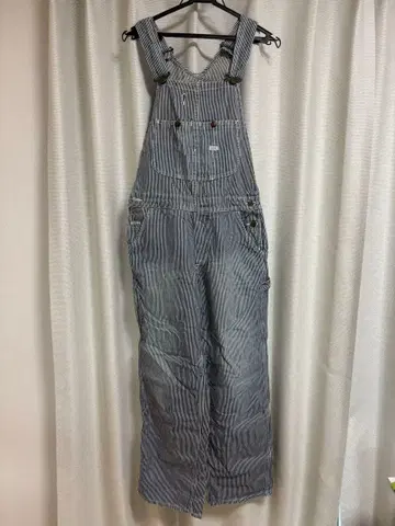 LEE 오버롤 히코리 스트라이프 네이비 x 화이트 LL0255 M