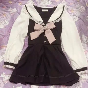 LIZLISA 세일러 카라 셋업 블랙