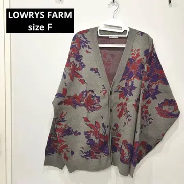 LOWRYS FARM 플라워 자카드 가디건 unisex size F