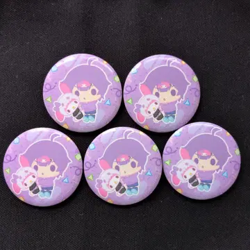 일상조 산리오 콜라보 시니가미 캔뱃지 5개 세트