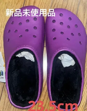 [ 미사용 새상품 ] crocs 복슬복슬 샌들
