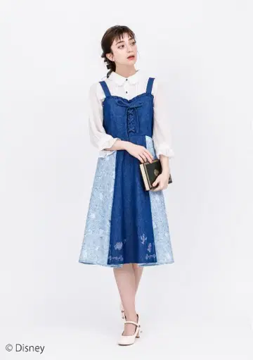 엑시즈팜 디즈니 미녀와 야수 벨 점퍼 스커트