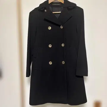 MACKINTOSH-SCOTLAND 블랙 울 피코트