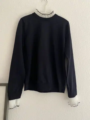 United arrows 오간자 플리츠 4W 니트