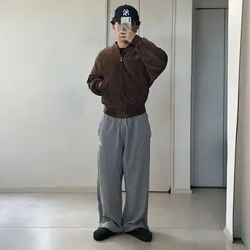 JUN 스웨이드 봄버 자켓 가죽 자켓