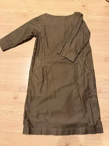 브라운 MHL 7부 소매 가을/겨울 코튼 원피스