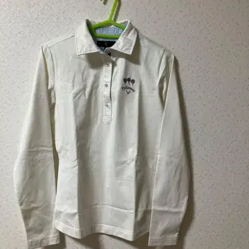 캘러웨이 긴팔 피케 셔츠 화이트