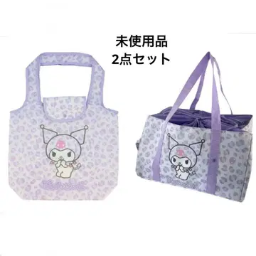 [ 2개 세트 ] 쿠로미 에코백 보냉백 레오파드 무늬 시마무라 미사용품